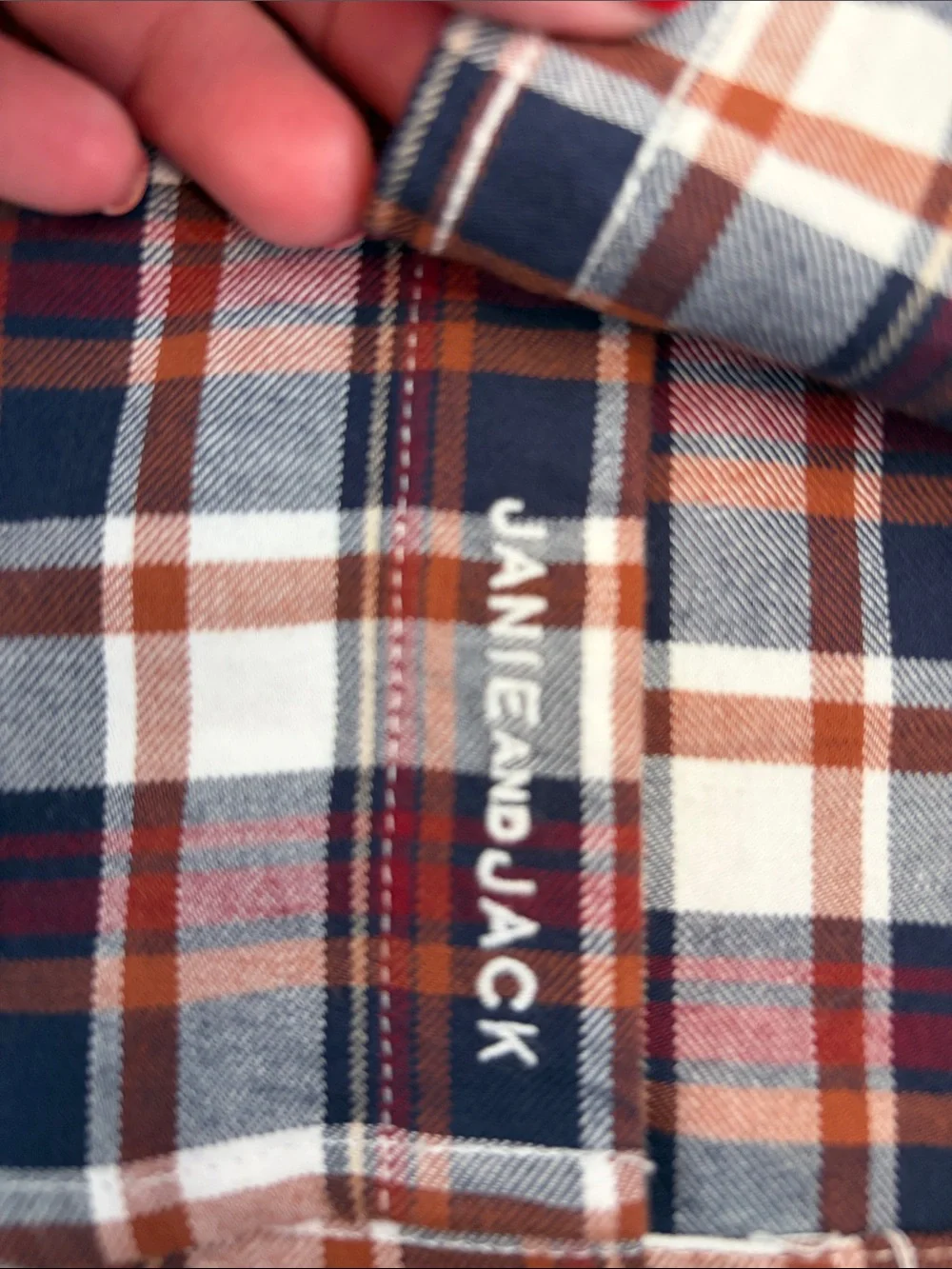 NWT Janie & Jack Plaid Button-Down Shirt, 8